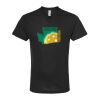 Unisex Poly-Rich V-Neck T-Shirt Thumbnail